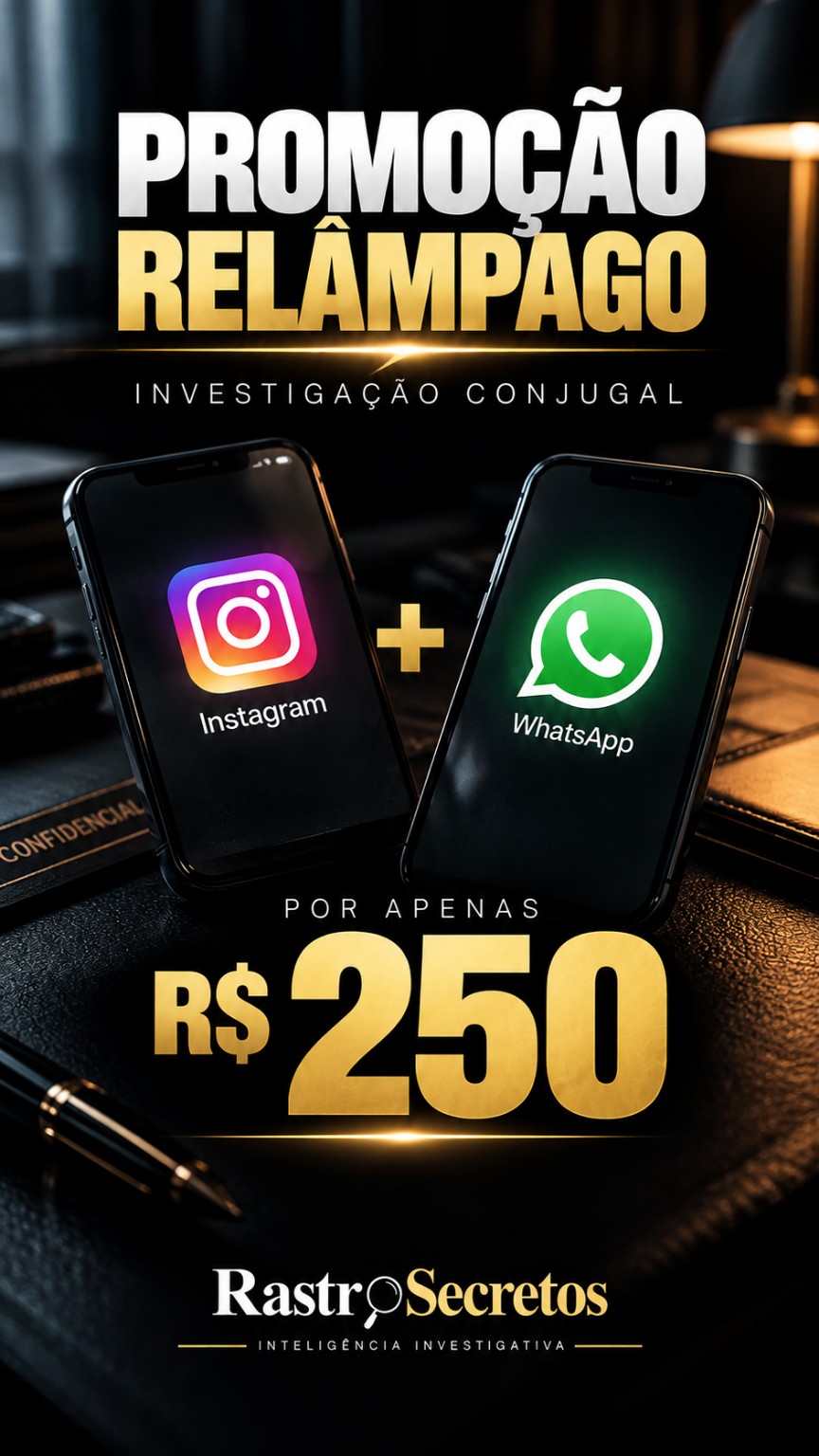Promoção relâmpago: investigação conjugal de Instagram e WhatsApp por R$ 250